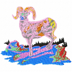 Gazelle Embroidery Design 12